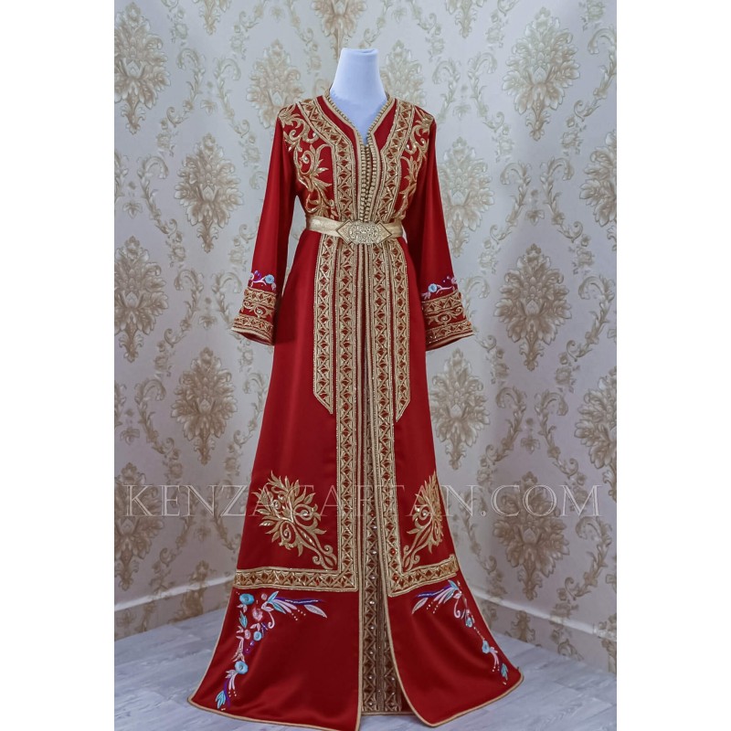 Caftan rouge marocain et authentique by Kenza