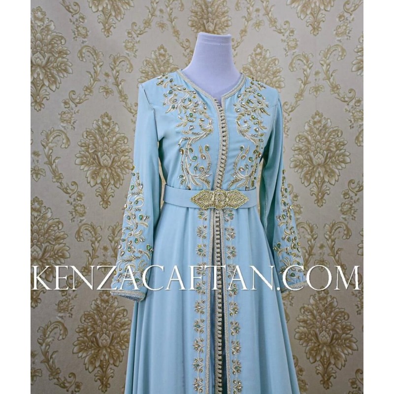 Luxury Moroccan Kaftan Dress Made To Measure By KenzaCaftan