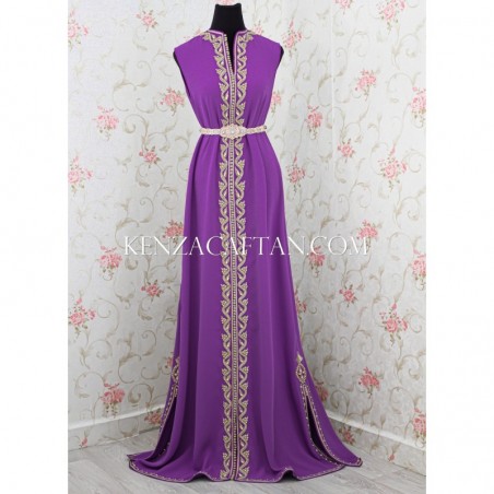 kaftan kleid lila