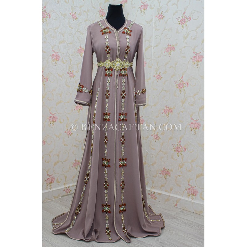 Caftan Linda - caftan rose Linda