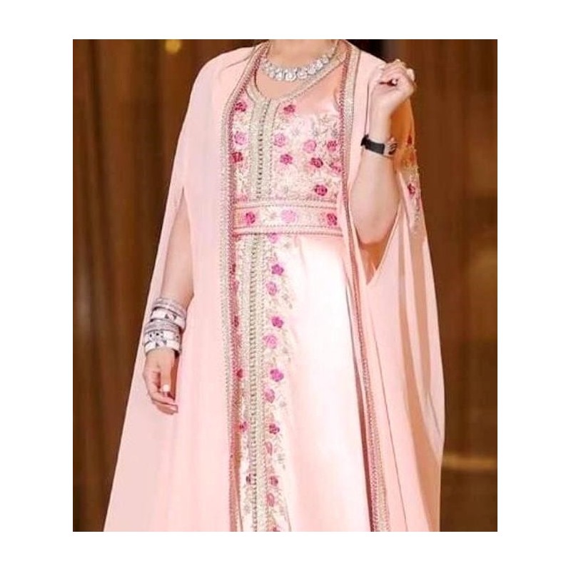 Takchita Nehla - caftan rose ✅ Livraison offerte + CADEAU